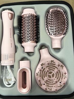 Beachwaver Blow Brush Pink 5-in-1 Hair Dryer Styler NEW